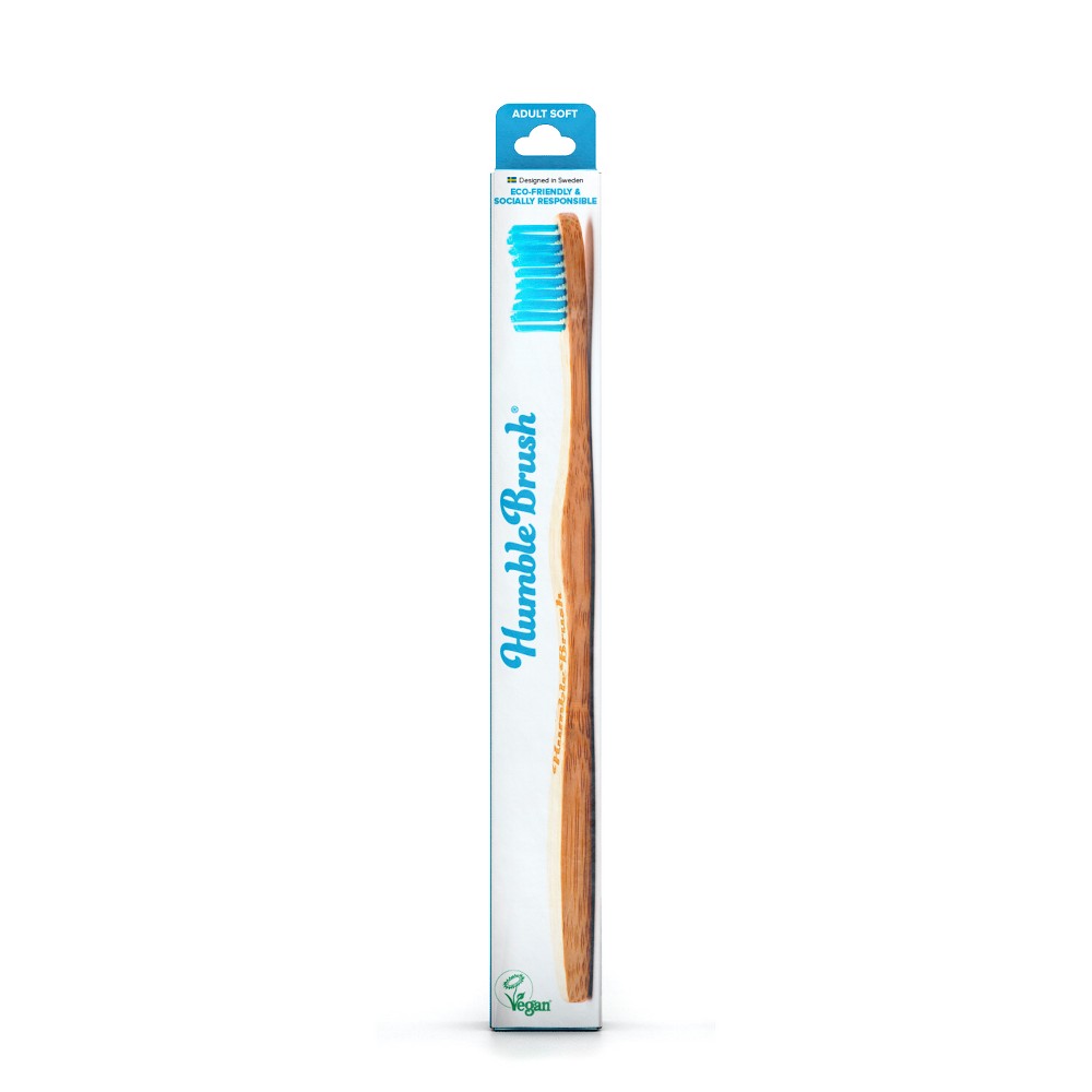 Humble Co. Adult Bamboo Toothbrush Blue Soft