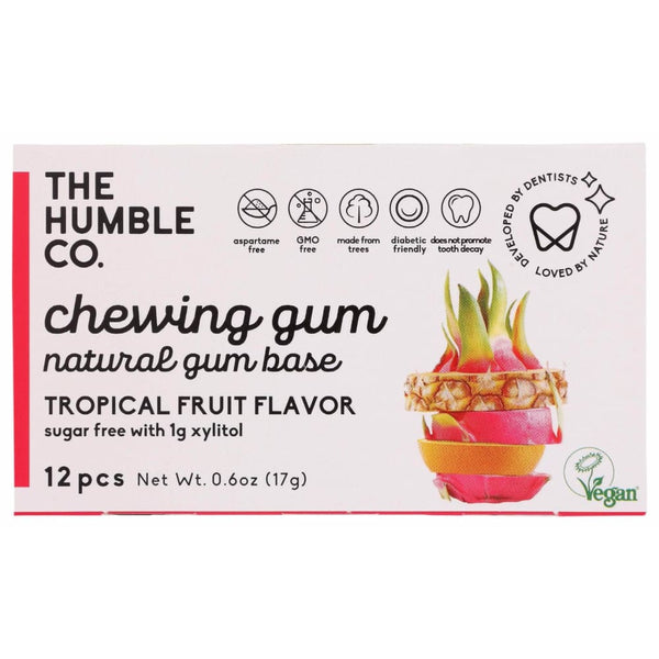 Humble Co. All Natural Chewing Gum Tropical Fruit      TEMPORARILY UNAVAILABLE