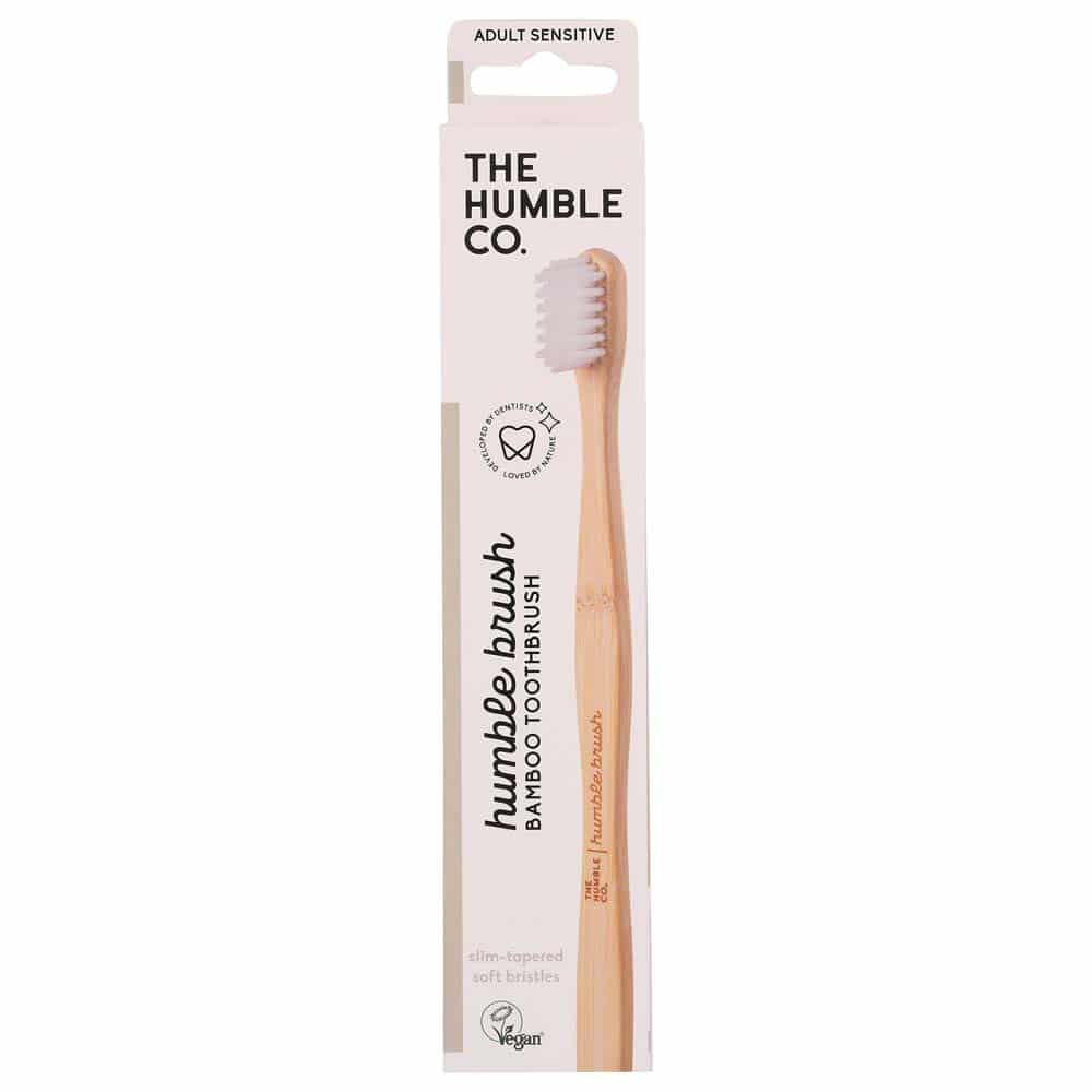 Humble Co. Sensitive Adult Bamboo Toothbrush White