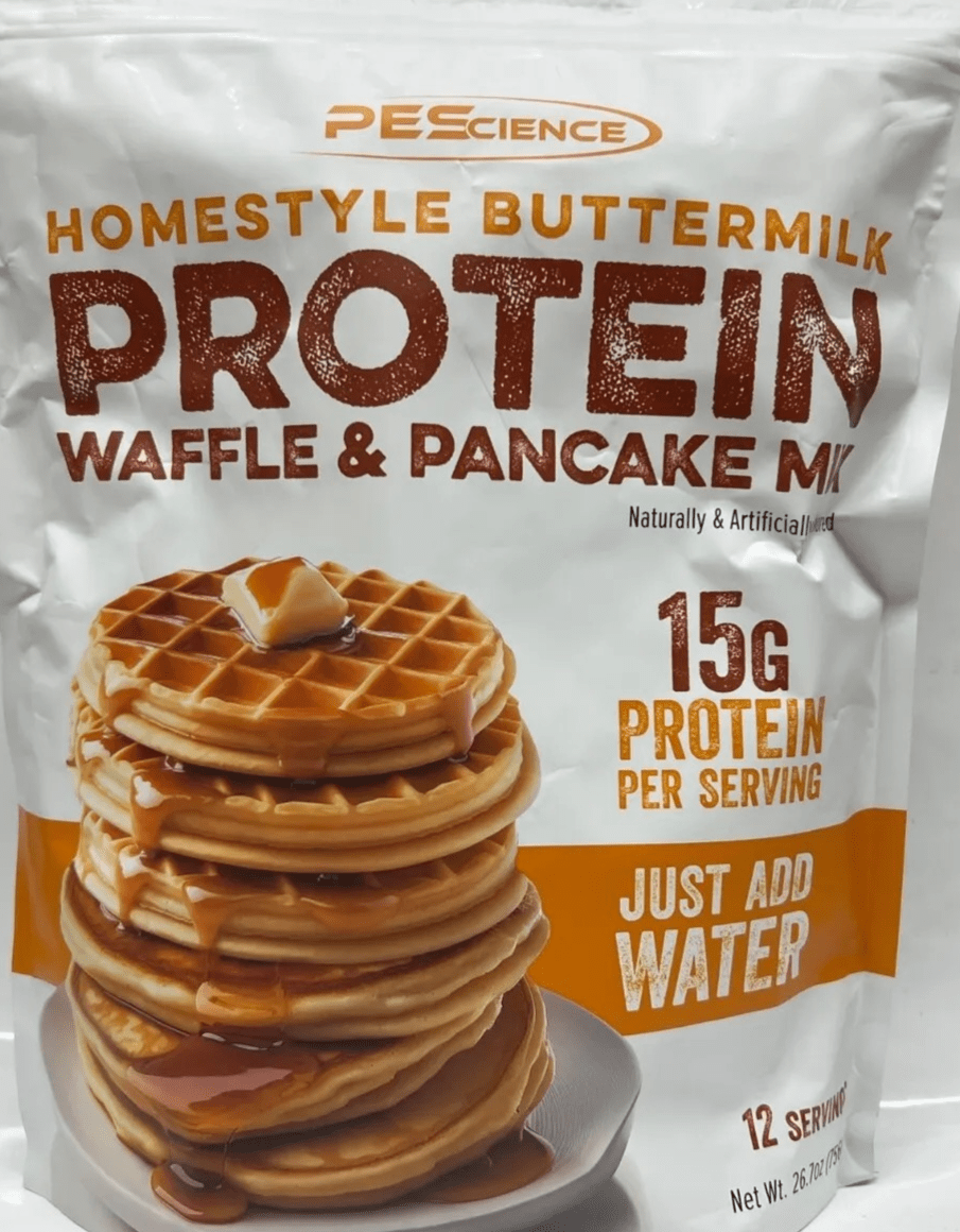 PEScience Buttermilk 15g Protein Waffle and Pancake Mix 12 Servings 