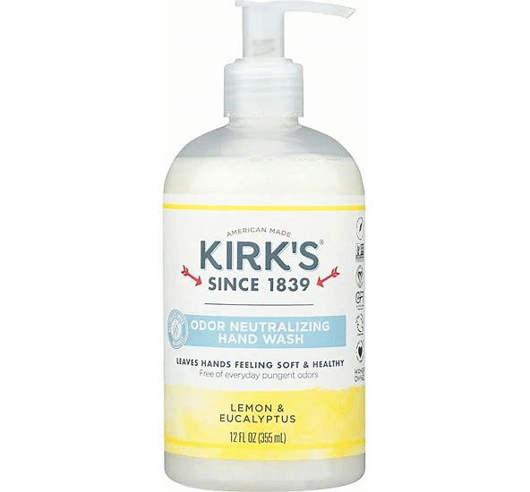 Kirks Odor Neutralizing Hand Wash Lemon Eucalyptus 12 FL OZ
