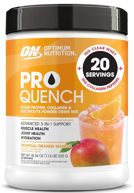 Optimum Nutrition - Pro Quench 20g Clear Protein 16 Servings Tropical Orange Mango Flavor