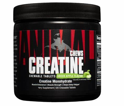 Universal Animal Creatine Monohydrate Chews Sour Apple Flavor 120 chews