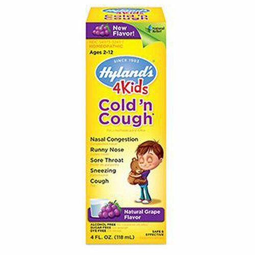 Hylands 4 Kids Cold'n Cough Grape 4 ounce
