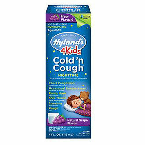 Hylands 4 Kids Cold'n Cough Nighttime Grape 4 ounce