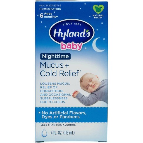 Hylands Baby Nighttime Mucus + Cold Relief 4 ounce