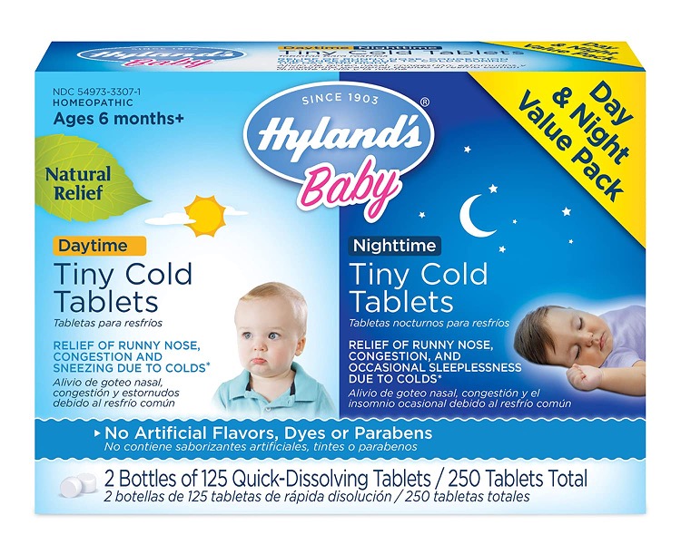 Hylands Baby Tiny Cold Tablets Day & Nighttime Value Pack 250 tablet