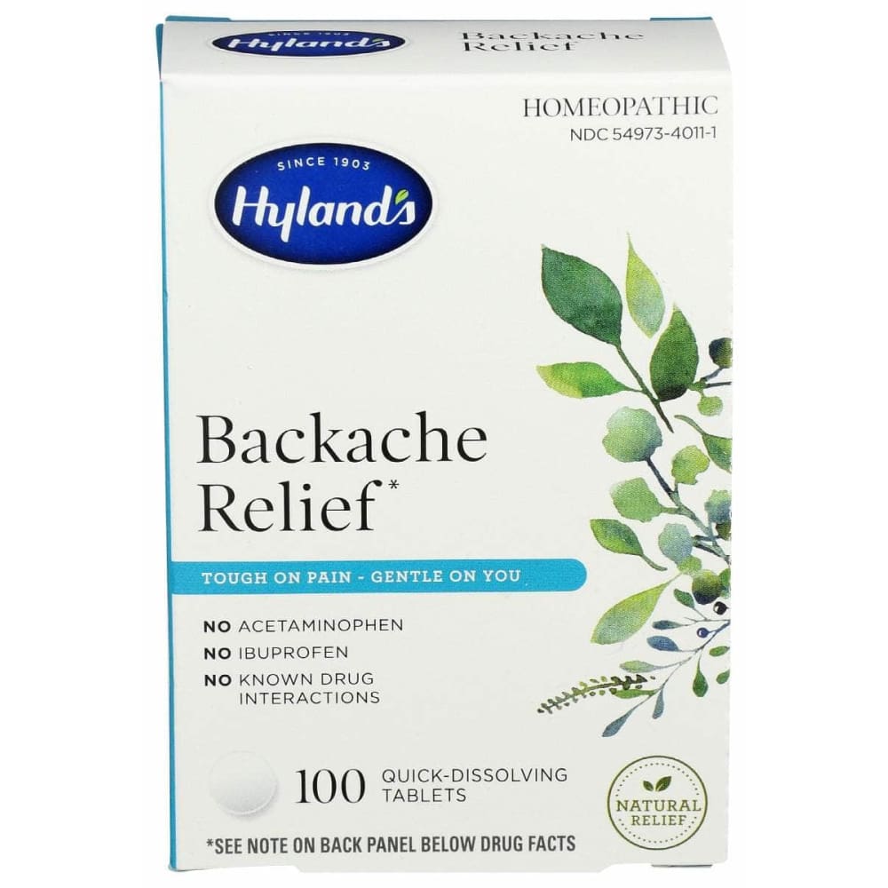 Hylands Backache Relief 100 tablet-UNAVAILABLE