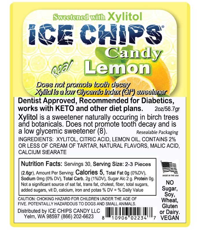 Ice Chips Candy Lemon 2/oz Packet