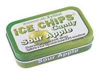 Ice Chips Sour Apple 1.7Oz