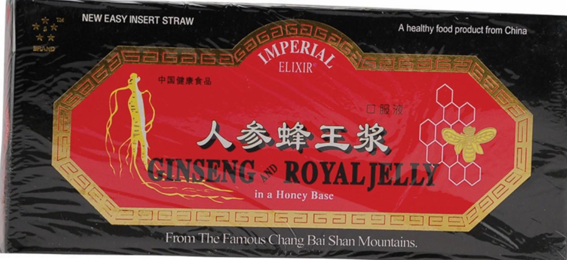 IMPERIAL ELIXIR GINSENG Ginseng and Royal Jelly Vials 30 vial