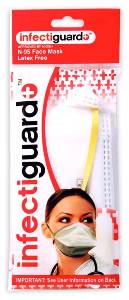 Infectiguard Face Mask N95 Latex Free 1 CT TEMPORARELY UNAVAILABLE