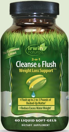 Irwin Naturals - 2 In 1 Cleanse & Flush Weight Loss Support 60 softgel
