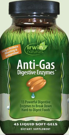 Irwin Naturals - Anti-Gas Digestive Enzymes 45 softgel