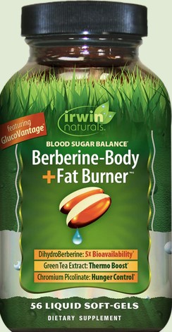 Irwin Naturals - Blood Sugar Balance Berberine Body + Fat Burner 56 softgel