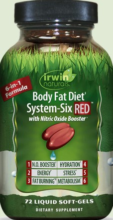 Irwin Naturals - Body Fat Diet System Six Red 72 softgel