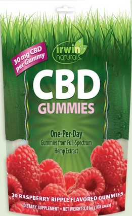 Irwin Naturals - Cbd 30 Mg Raspberry Ripple 30 gummy
