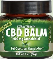 Irwin Naturals - Cbd Balm + Menthol 1000 Mg Cbd 2 ounce