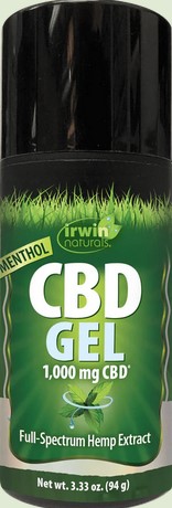 Irwin Naturals - Cbd Gel + Menthol 1000 Mg Cbd 3.3 ounce