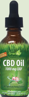 Irwin Naturals - Cbd Oil 1000 Mg Peppermint 1 ounce
