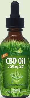 Irwin Naturals - Cbd Oil 2000 Mg Unflavored 2 ounce