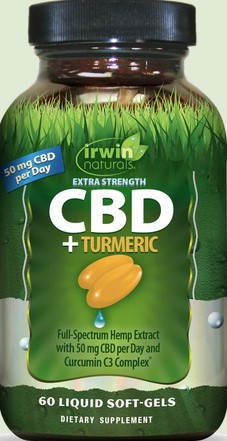 Irwin Naturals - Cbd + Turmeric Extra Strength 60 softgel