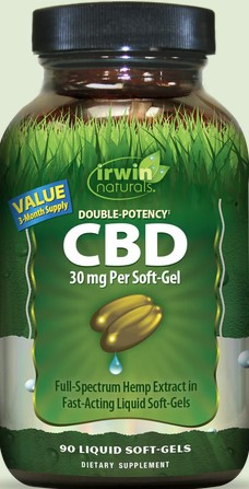 Irwin Naturals - Double Potency Cbd 30 Mg Value Size 90 softgel