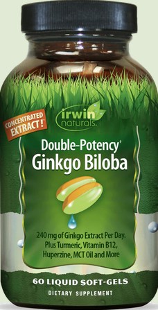 Irwin Naturals - Double Potency Ginkgo Biloba 60 softgel
