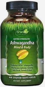 Irwin Naturals - Extra Strength Ashwagandha 60 softgel
