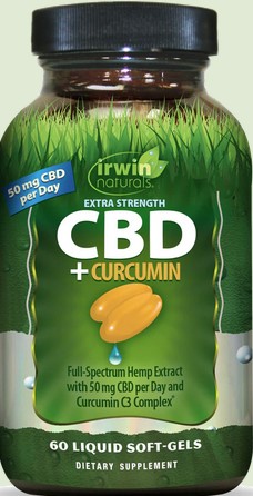 Irwin Naturals - Extra Strength Cbd + Curcumin 60 softgel
