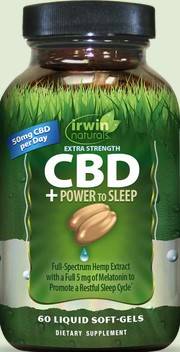 Irwin Naturals - Extra Strength Cbd + Power To Sleep 60 softgel