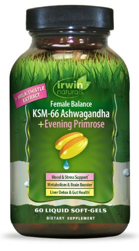 Irwin Naturals - Female Balance KSM-66 Ashwagandha + Evening Primrose 60 capsule