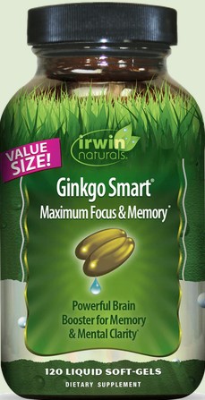 Irwin Naturals - Ginkgo Smart Maximum Focus & Memory Value Size 120 softgel