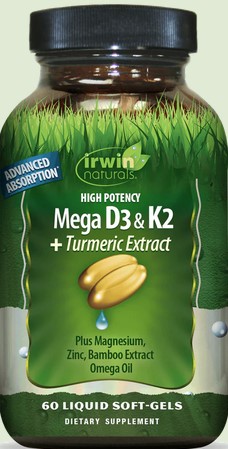 Irwin Naturals - High Potency D3 & K2 Complex 60 softgel
