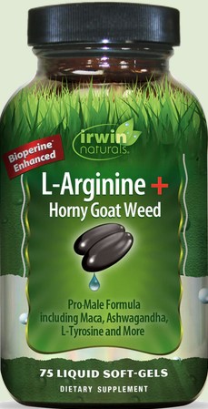 Irwin Naturals - L-Arginine + Horny Goat Weed 72 softgel