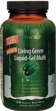 Irwin Naturals - Living Green Multi For Men Value Size 120 softgel
