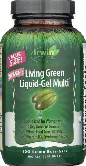 Irwin Naturals - Living Green Multi For Women Value Size 120 softgel