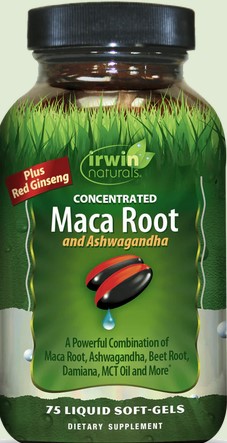 Irwin Naturals - Maca Root And Ashwagandha 75 softgel