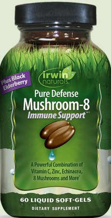 Irwin Naturals - Pure Defense Mushroom 8 Immune Support 60 softgel