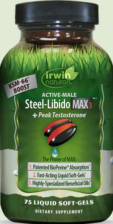 Irwin Naturals - Steel Libido Max3 + Peak Testosterone 75 softgel