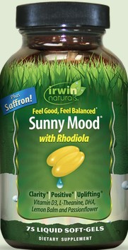 Irwin Naturals - Sunny Mood W/ Rhodiola 75 softgel