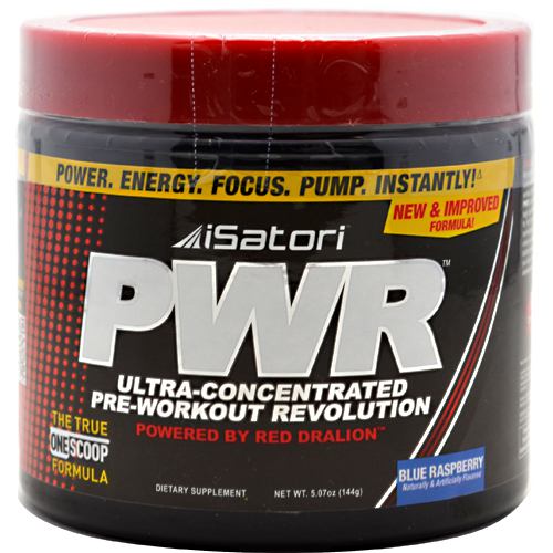 iSatori - Pwr W/Red Drallion Blue Raspberry 30 servings