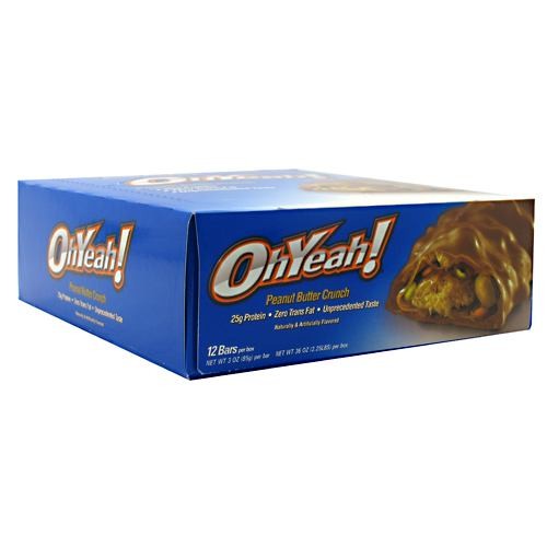 ISS - Oh Yeah! Bar Peanutbutter Crunch 12 bars 3oz each TEMPORARELY UNAVAILABLE