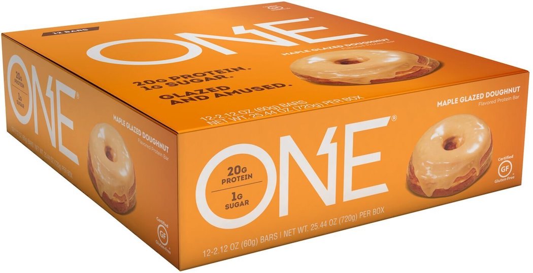 ISS - Oh Yeah! ONE Bar Maple Glazed Doughnut 12 bars 2.12oz each