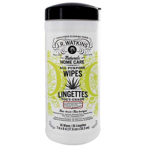 J.R. Watkins All Purpose Wipes Aloe & Green Tea 35 Wipes-UNAVAILABLE