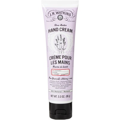 J.R. Watkins Hand Cream Lavender Shea Butter 3.3 fl oz