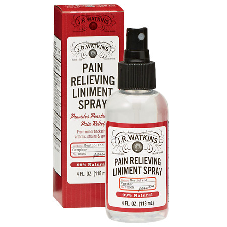 J.R. Watkins Liniment Spray Pain Relief 4.0 fl oz TEMPORARELY UNAVAILABLE