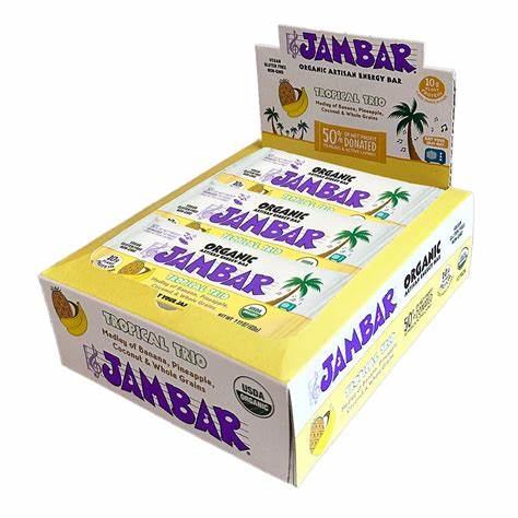 JAMBAR Organic Tropical Trio 12 Bars 