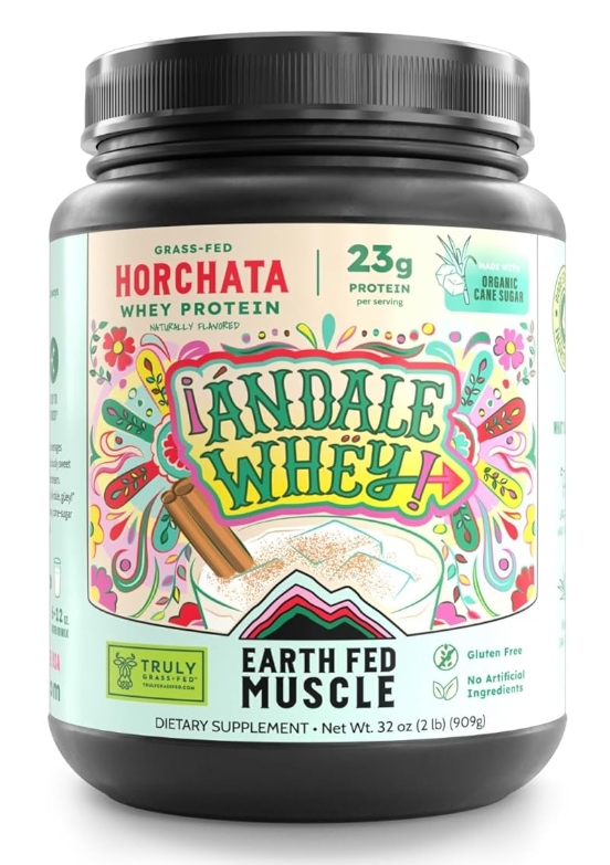 Earth Fed Muscle Grass Fed Whey Horchata 25 Servings