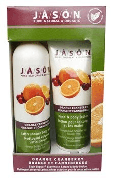 Jason Gift Set Orange Cranberry Satin 3 pc